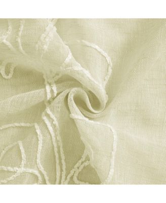 Stella Linen Look 76" W x 84" L Grommet Window Panel Set