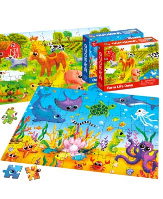 4 x 60 Pieces Jigsaw Puzzles for Kids Ages 4-6
