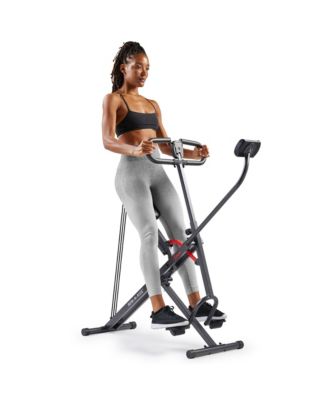 Smart Upright Row-N-Ride Exerciser, Squat Assist Trainer with Adjustable Resistance, Easy Setup & Foldable