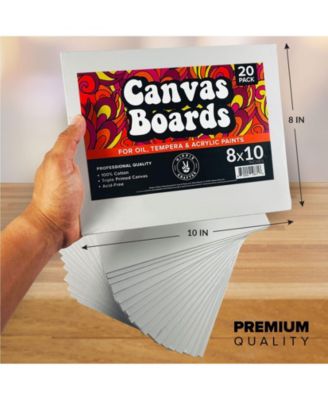 20 Pk Canvas Boards 8x10