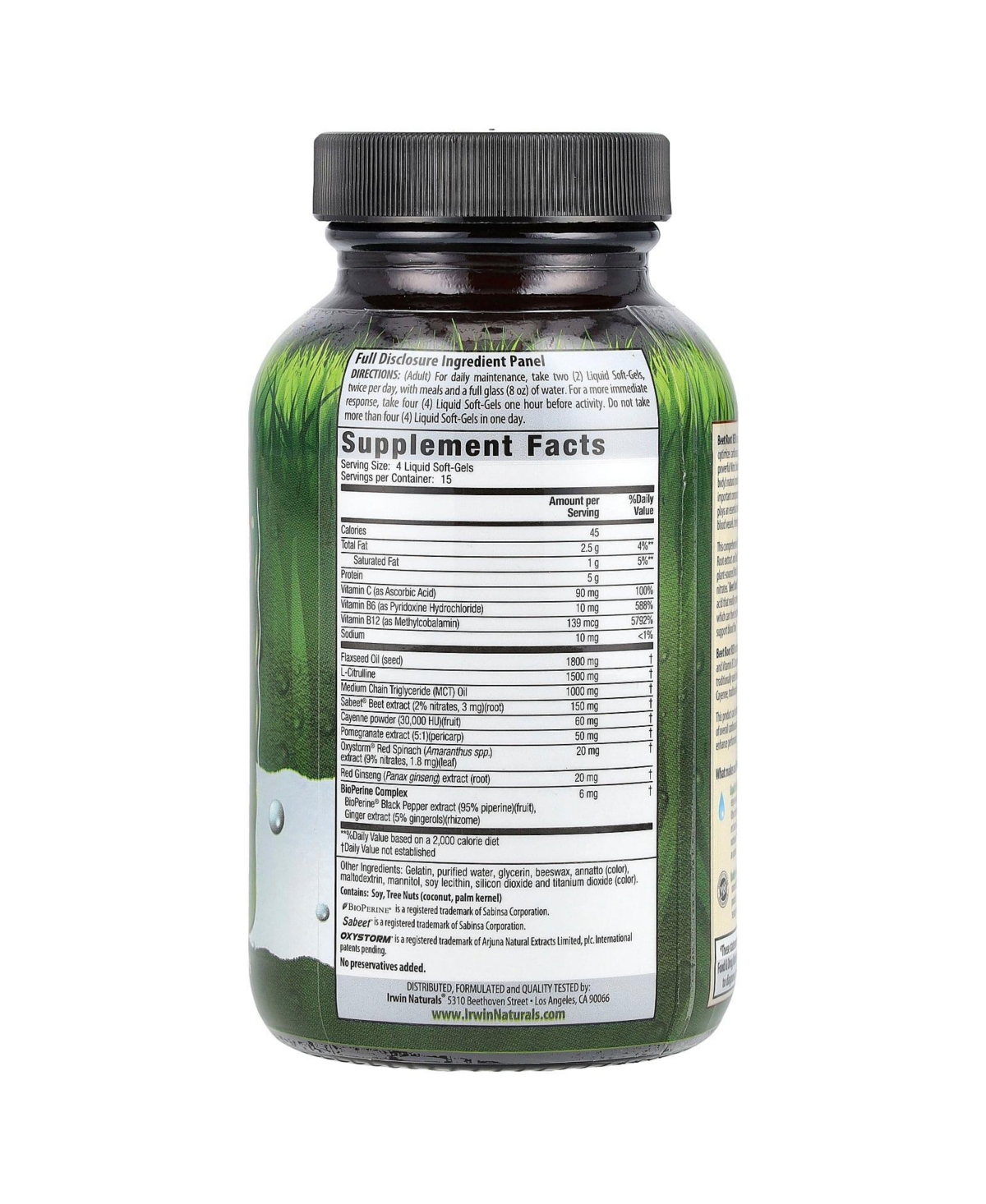 Irwin Naturals Beet Root Red Max-Conversion with Nitric Oxide Booster - Liquid