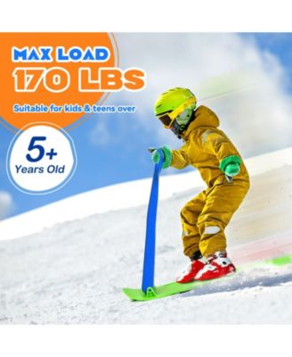 1-Rider Snow Scooter with Grip Handle-Blue