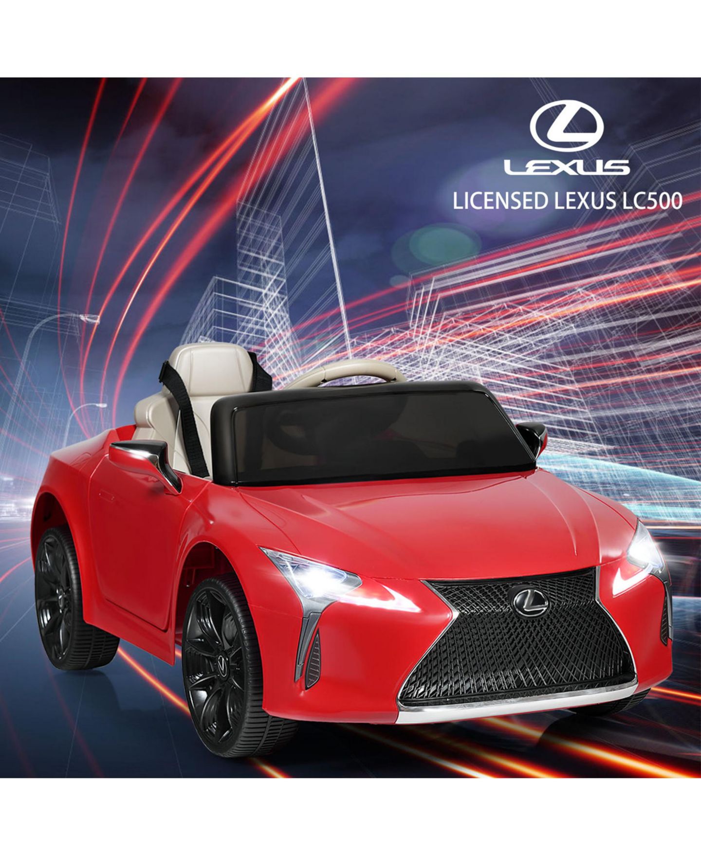 Детская игрушка Gymax Lexus LC500 Remote Control MP3 Kids Ride-On Car, 66 lbs, Ages 3+, цвет: Чёрный, вариант 1 — фото 2