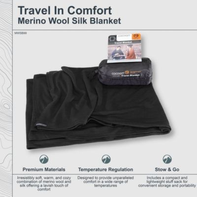 - Premium - Travel Blanket - Merino Wool / Silk