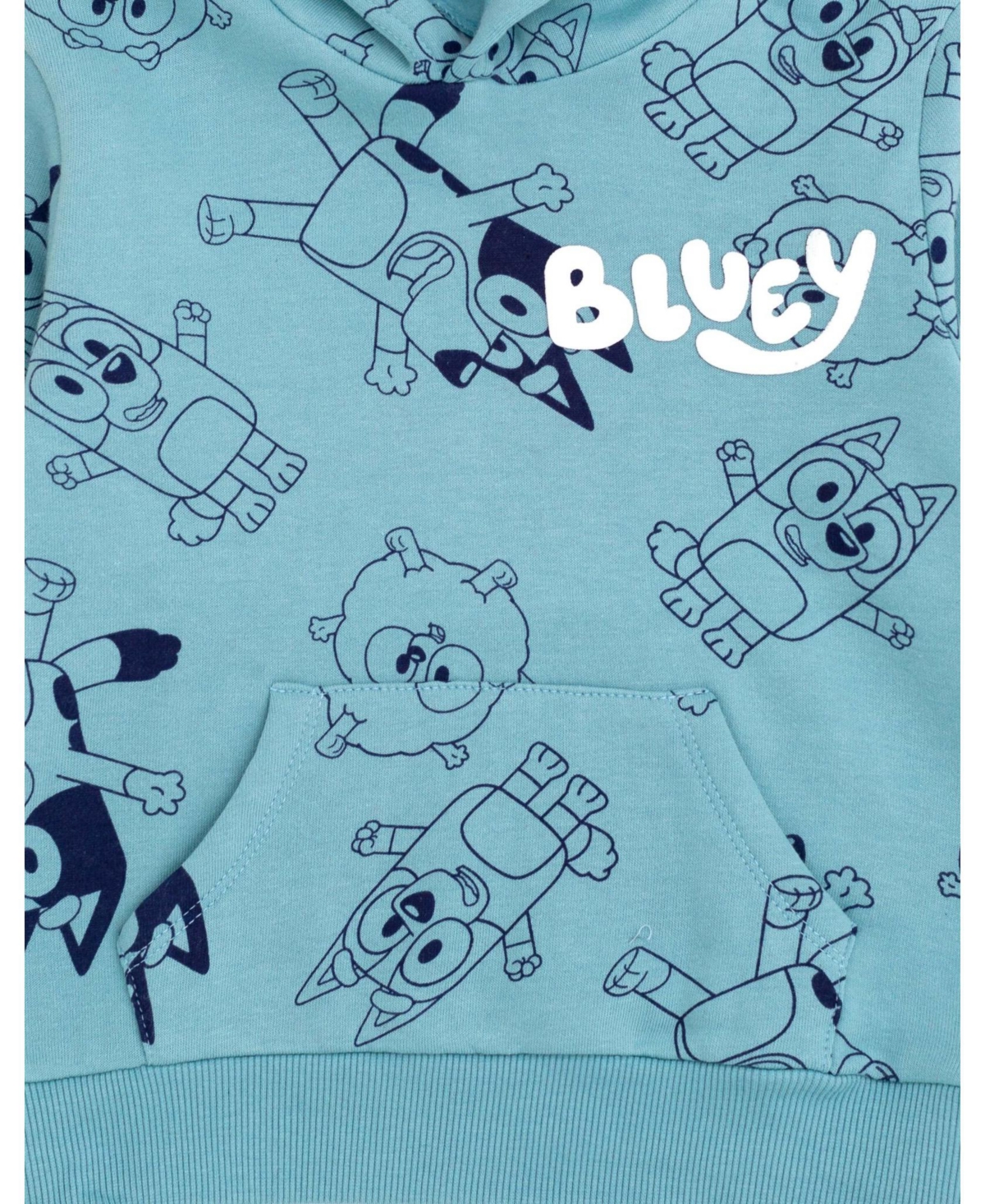 Bluey Toddler Boys Fleece Pullover Hoodie and Pants Outfit Set -/ blue, bluey