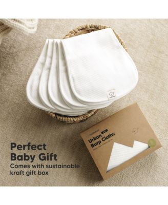 5pk Quin Baby Burp Cloths for Boys, Girls, Large Absorbent Cotton Burping Cloths for Babies, Newborns