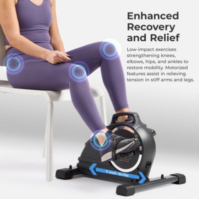 SMART Motorized Under Desk Elliptical, Bluetooth with Free SunnyFit App