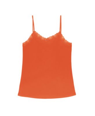Women's Soft Silk Lace-Trim Camisole