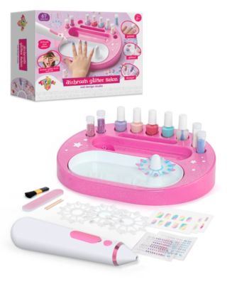 Geoffrey's Toy Box Airbrush Glitter Salon Nail Design Studio Kit