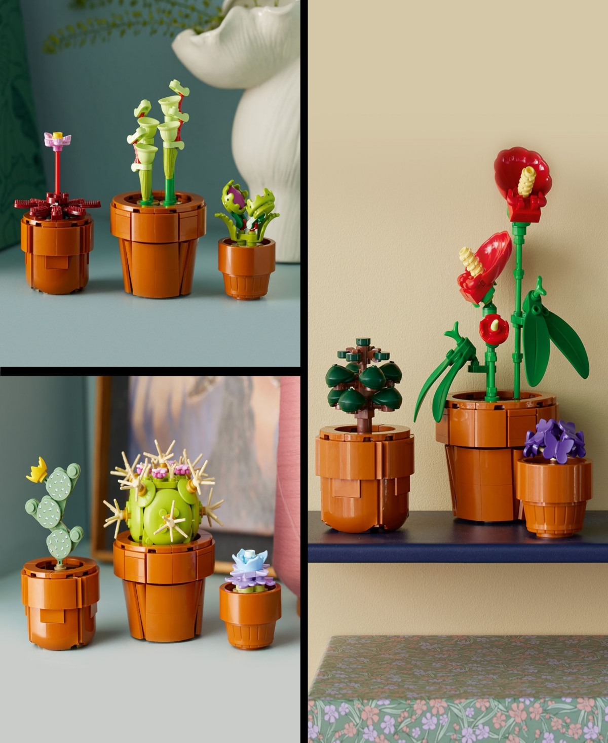 Lego Icons Tiny Plants And Flowers Build And Display Set 10329, 758 Pieces In Multicolor