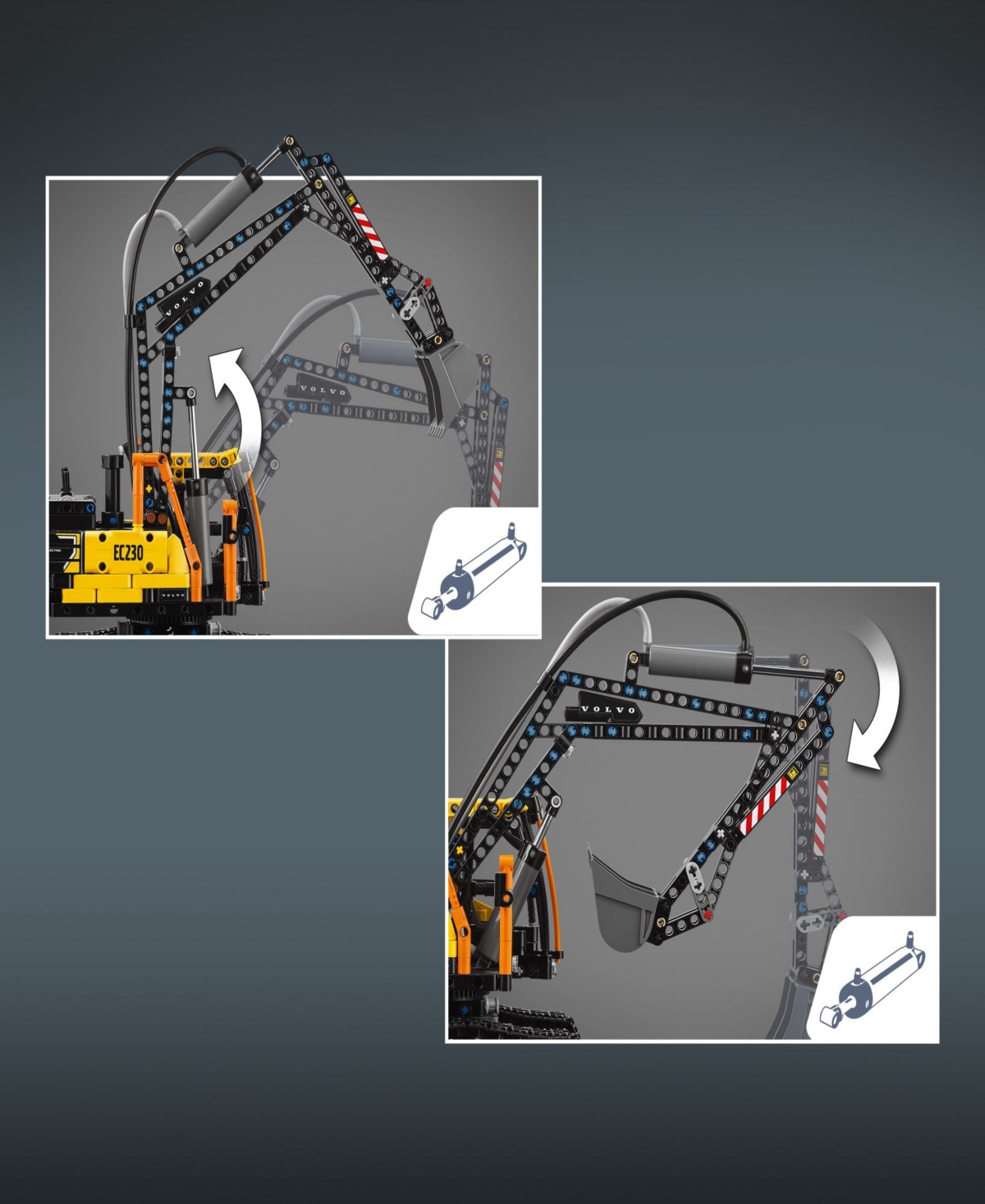 LEGO TECHNIC VOLVO FMX TRUCK EC230 ELECTRIC EXCAVATOR BUILDING TOY SET 42175, 2274 PIECES 