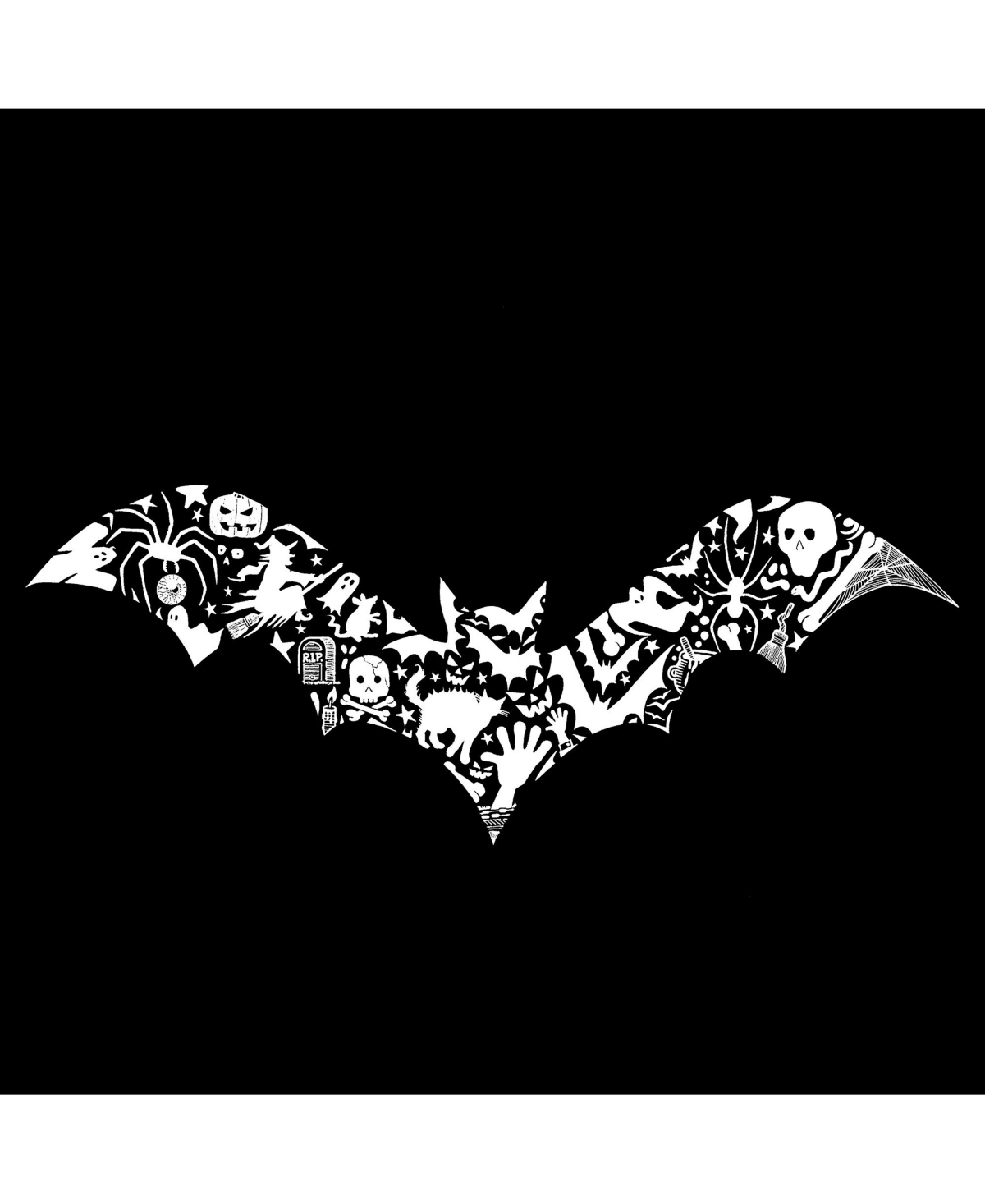 La Pop Art Boys Bat Pics Word Art T-Shirt