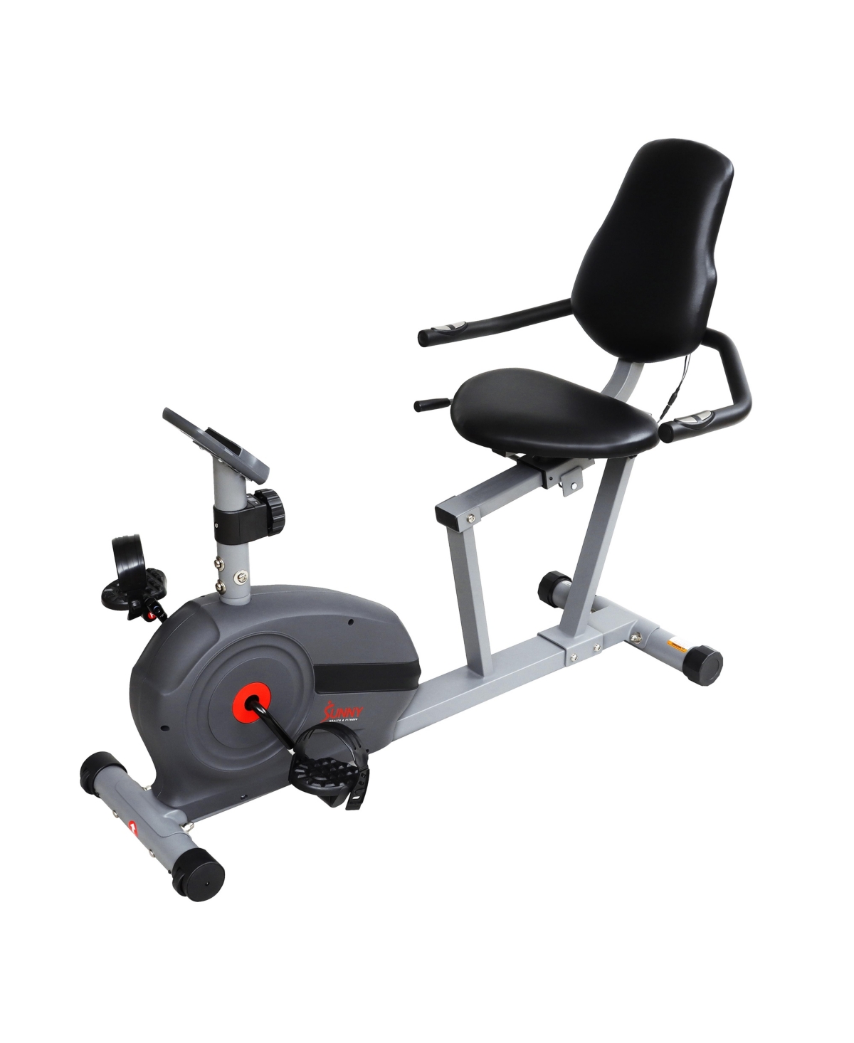 Sunny Health & Fitness Essentials Series Magnetic Smart Recumbent Bike with Exclusive SunnyFit App Enhanced Bluetooth Connectivity - Sf-RB422903 - Gre