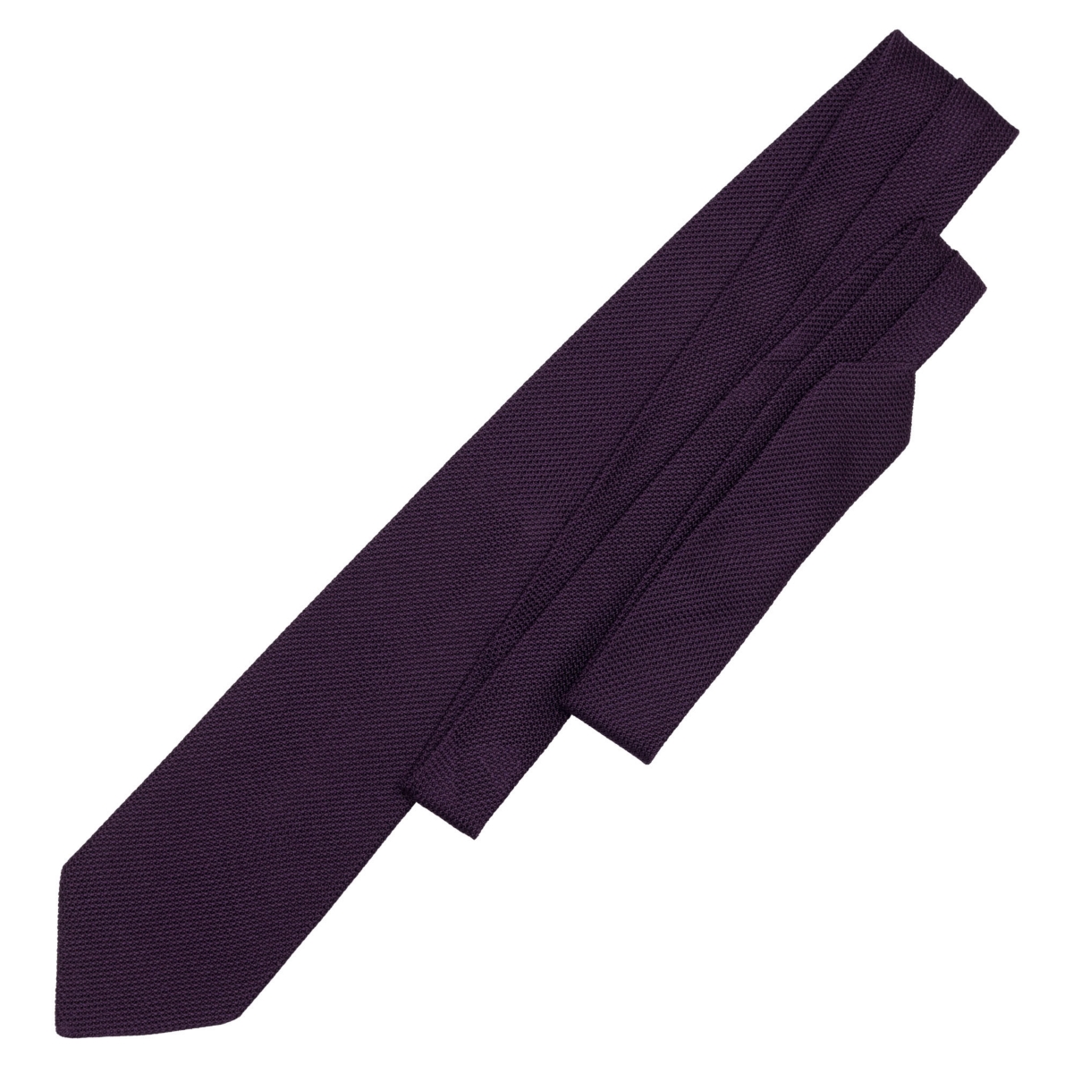 Plum - Silk Grenadine Tie for Men