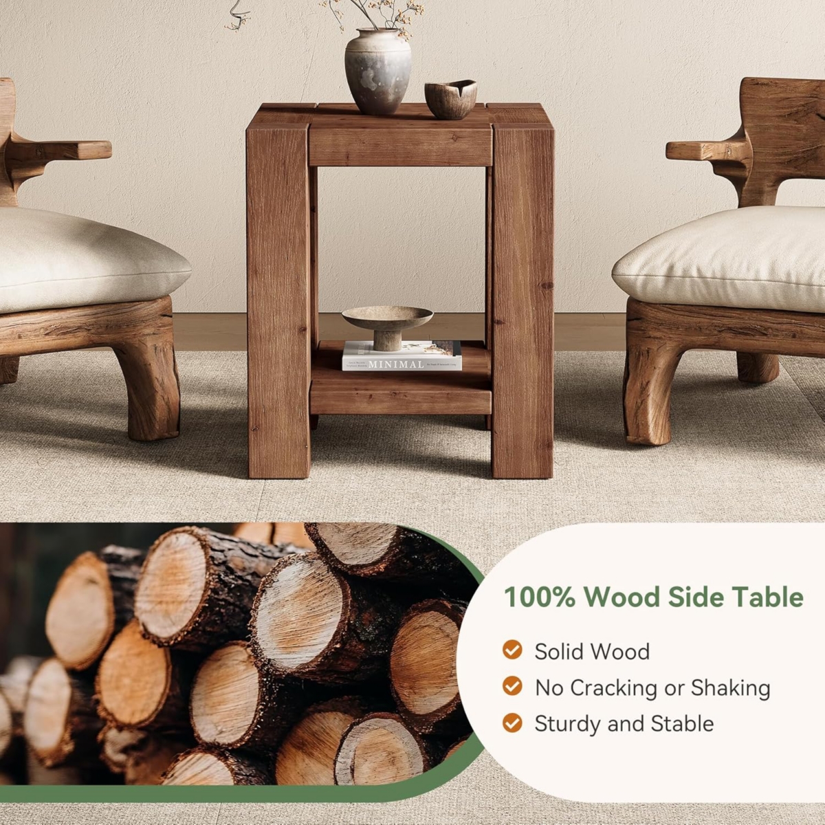 Tribesigns Industrial Coffee Table, 43 inch Cocktail Table with Storage Shelf for Living Room, 2 Tier Rectangle Center Table Tea Table with X-Shaped S