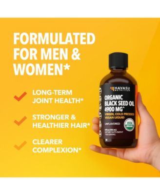 Organic Black Seed Oil Cold Pressed Liquid | For Immune Support & Digestive Health | 8 Fl Oz