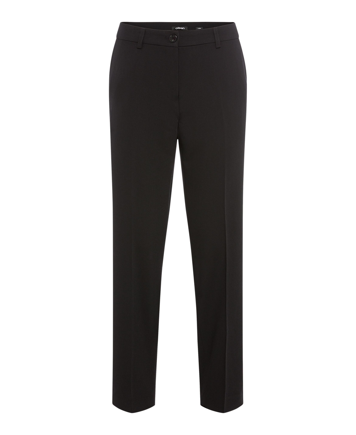 Women's Lisa Fit Straight Cropped Trouser - Black