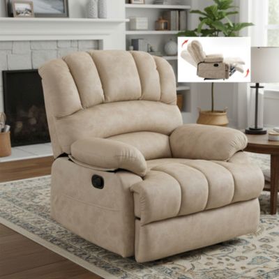 Large Size Recliner Chair In Fabric For Living  Room