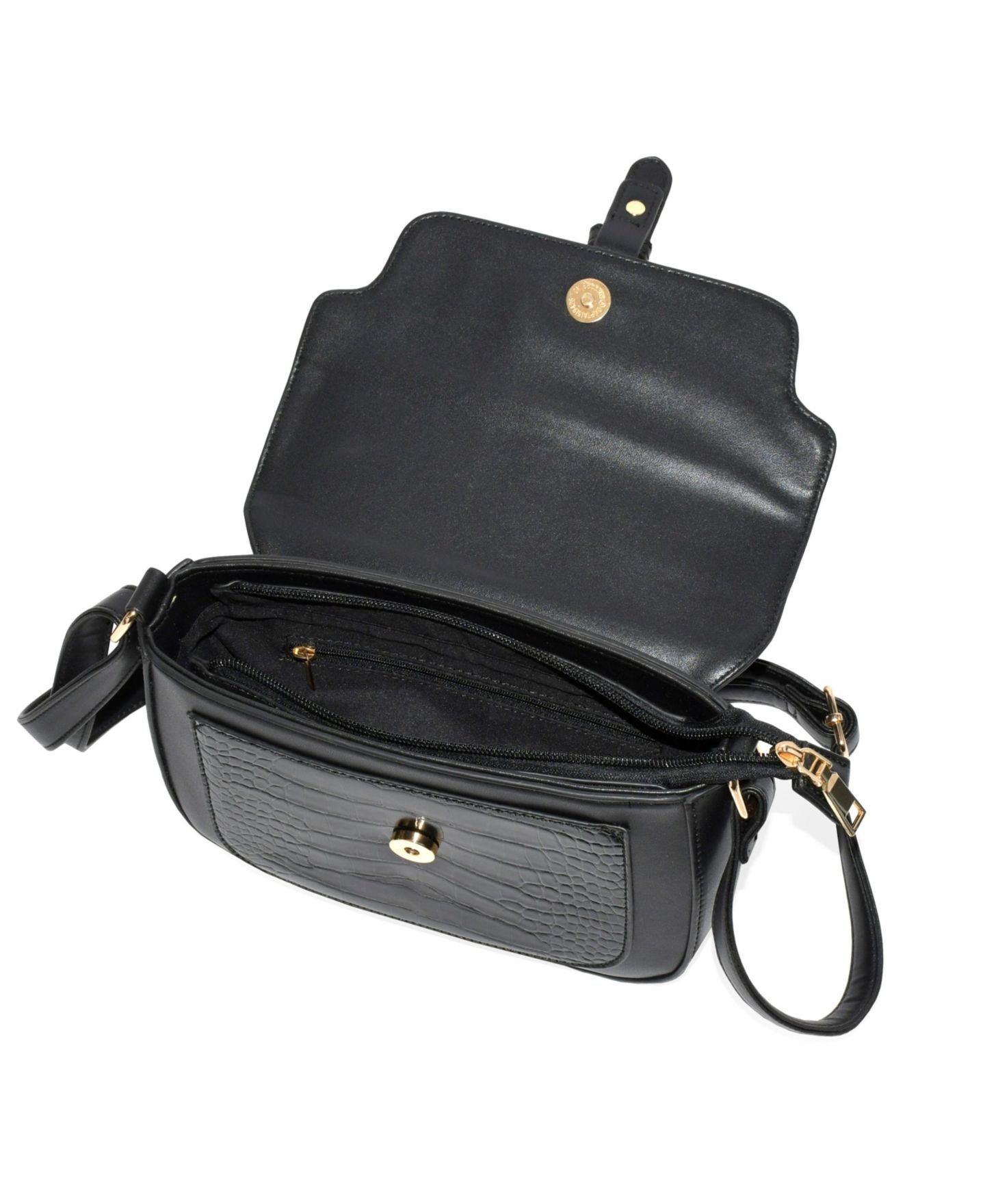 Женская сумка Nicci Ladies' Crossbody Bag with Buckle, цвет: Чёрный — фото 4