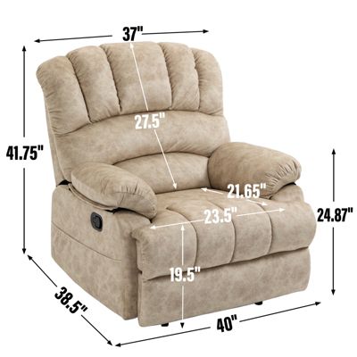 Large Size Recliner Chair In Fabric For Living  Room