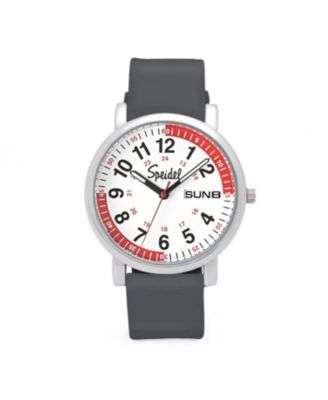 Speidel Scrub 30 Version 2 Pulsometer Watch in Black - White with Grey Band 60$