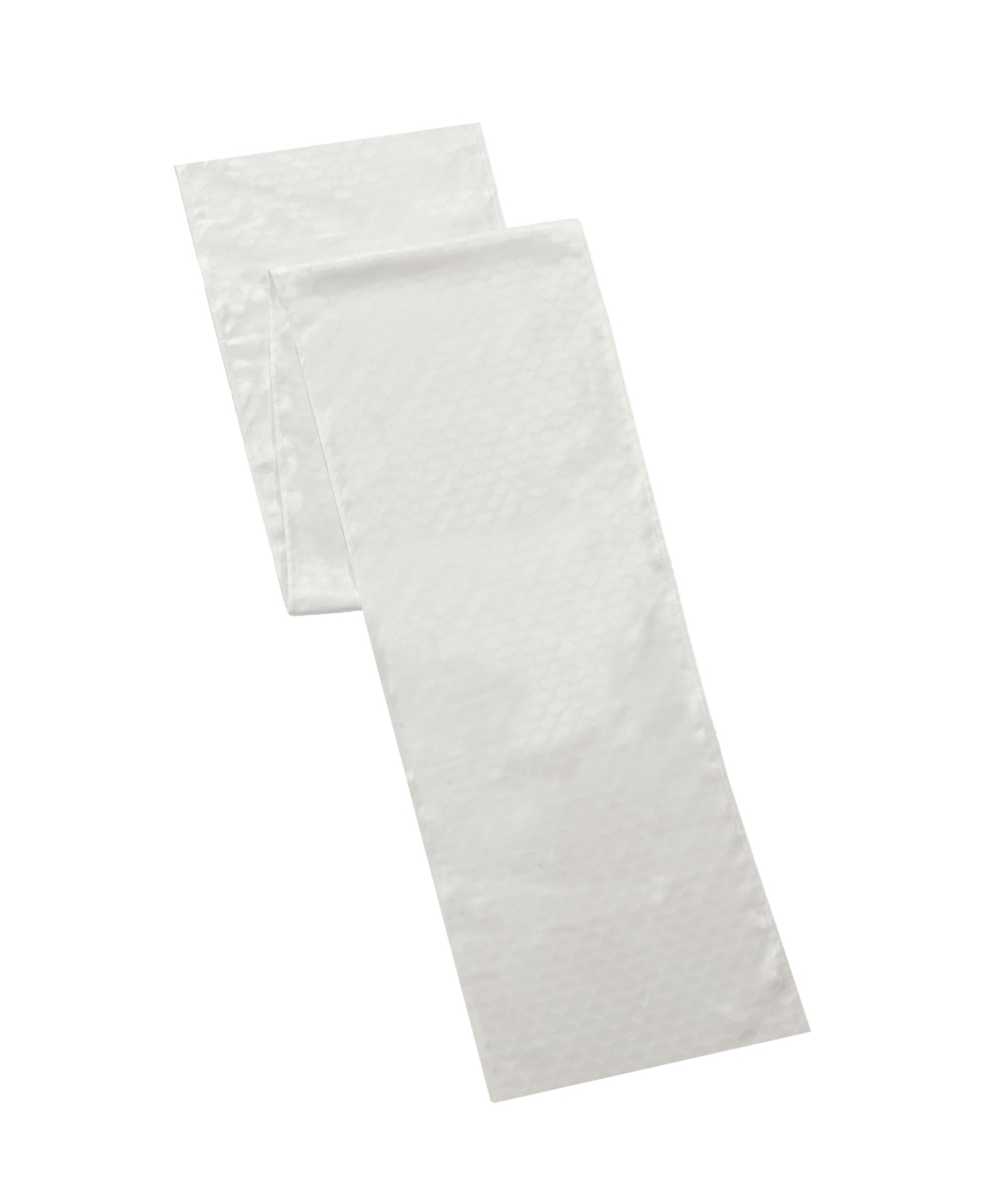 Lenox Olivia Polyester Runner, 14" X 90" In White