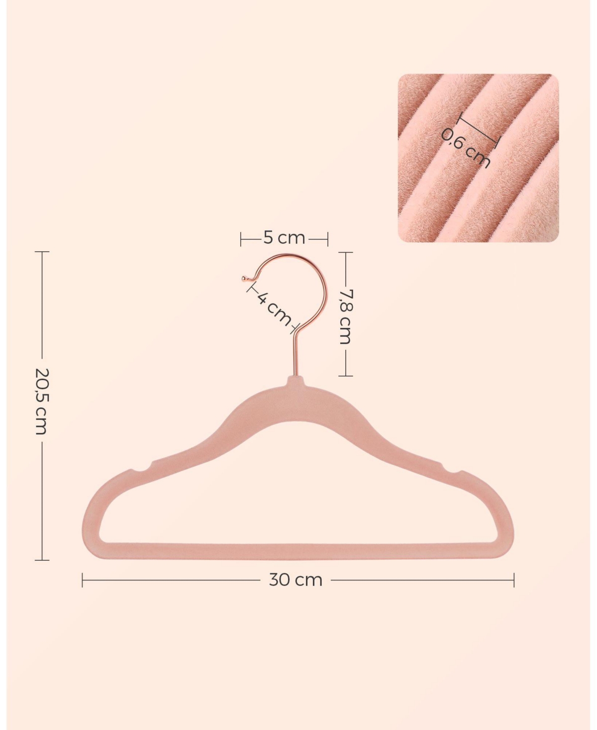 Slickblue Hangers for Closet with Hooks, Premium Velvet Hangers, Non-Slip Hangers, Pieces
