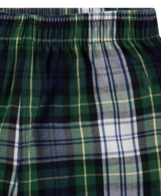 Polo Big Boys Long Sleeve Tee and Woven Pant Pajamas, 2-Piece Set