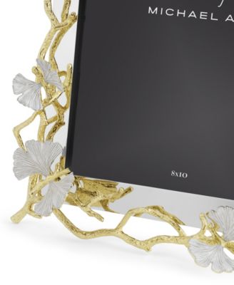 Butterfly Ginkgo Gold Reflective Frame, 8" x 10"