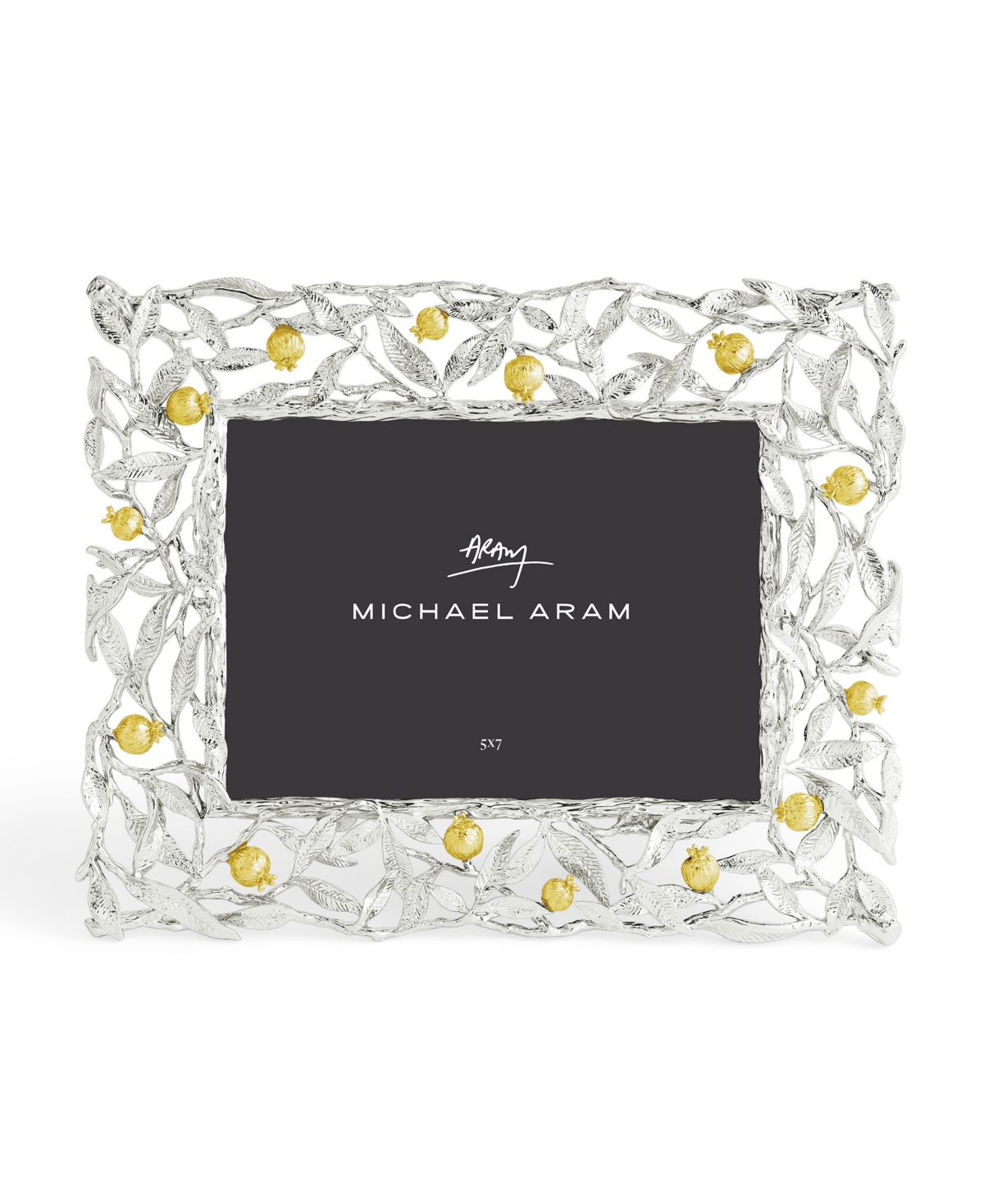 Michael Aram Pomegranate Silver & Gold Picture Frame, 5" X 7" In No Color