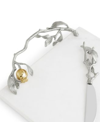 Pomegranate Silver and Gold Cheeseboard Spreader
