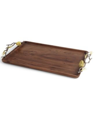 Pinecone Medium Wood Tray