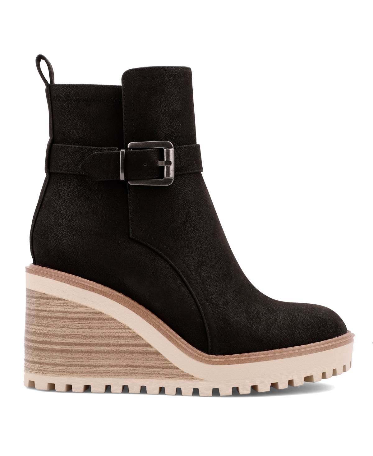 Mia Cleste Wedge Bootie In Black