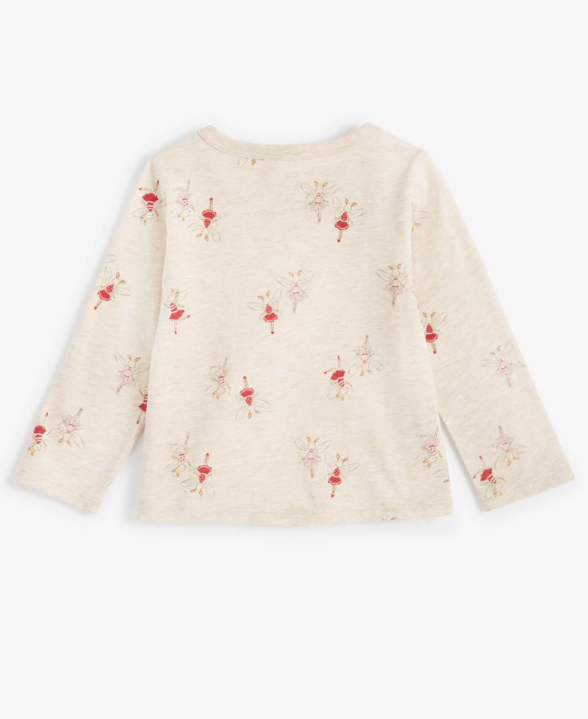 First Impressions Baby Girls Ruffled Fairy-Print Long-Sleeve T-Shirt, Created for Macy's