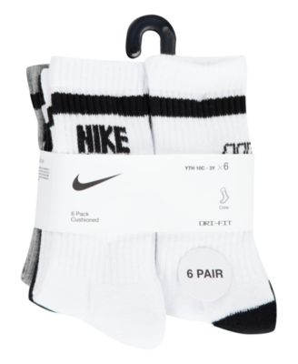 Little Kids 6-Pack Retro Crew Socks