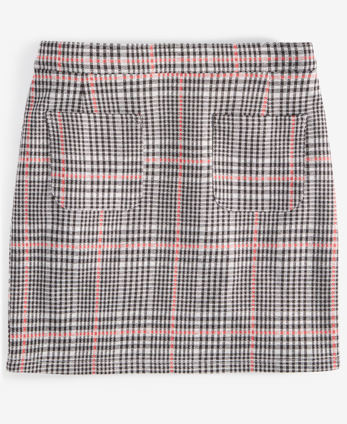 Epic Threads Little & Big Girls Weave Plaid Pockets Skirt, Created For Macy's In Brushed Al