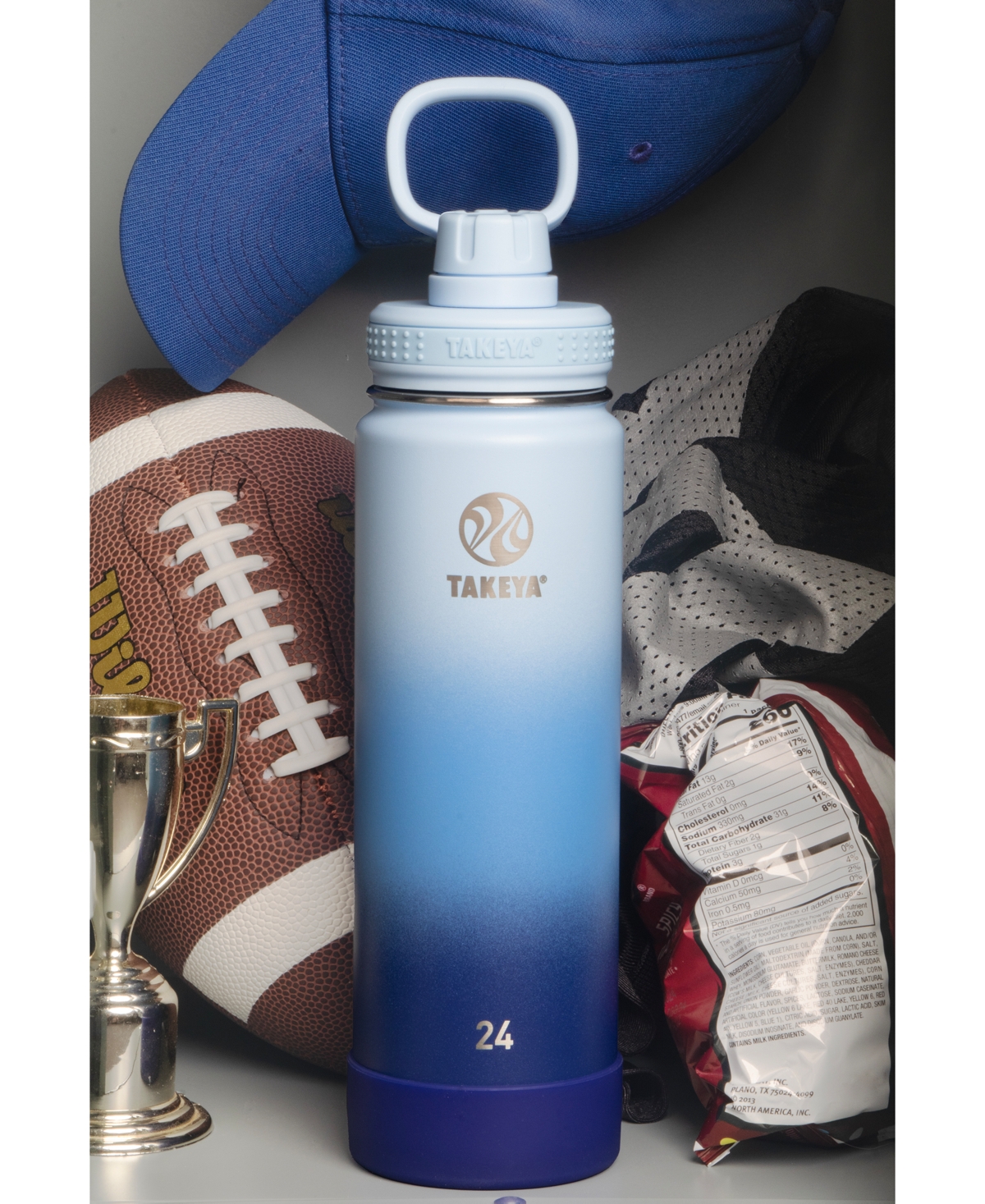 Takeya Actives Spout 24-oz. Stainless Steel Insulated Bottle In Pacific Blue