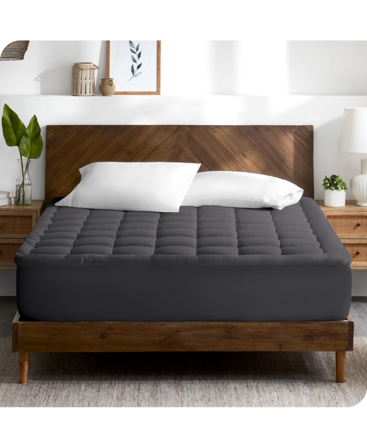 Bare Home Cotton Top Mattress Pad,