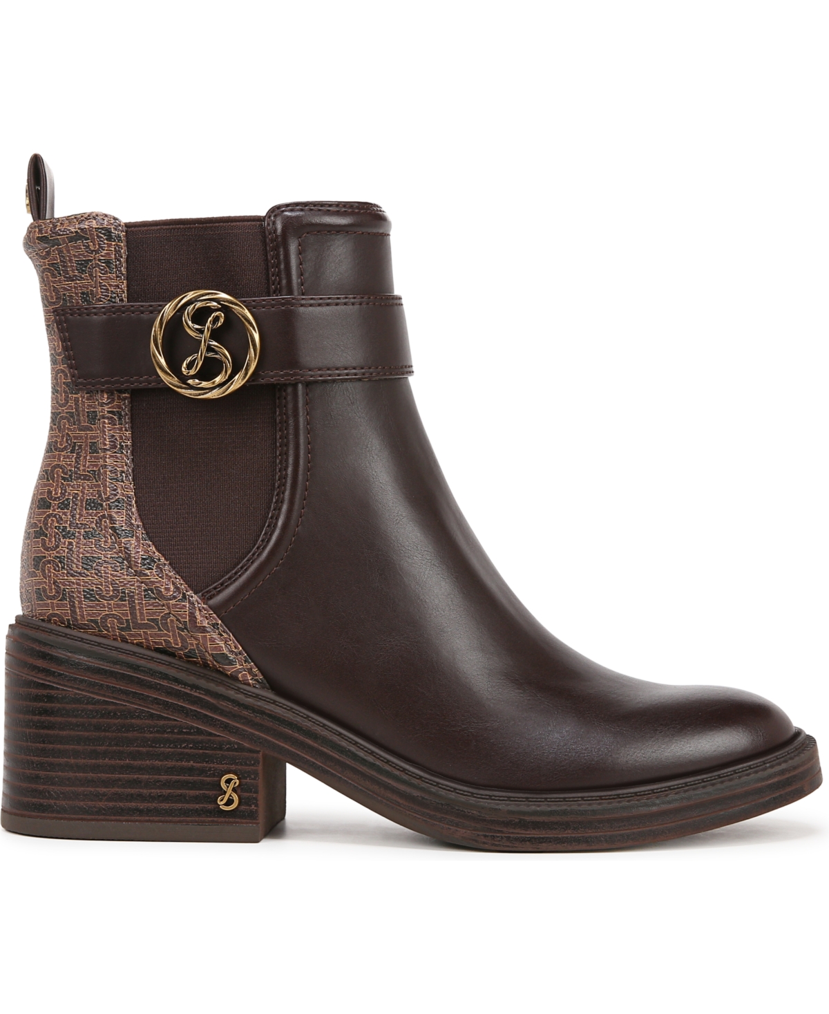 Sam and Libby Women's Natalia Stacked Heel Ankle Booties