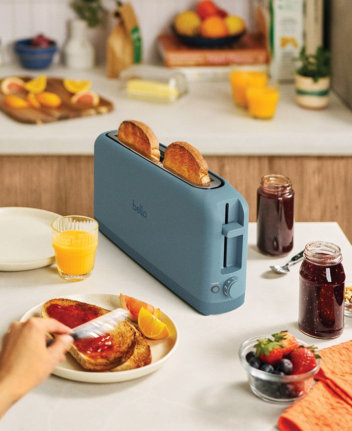 bella 2 Slice Slim Toaster  - Blue ‼️has stains ‼️and may come with missing or broken pieces ‼️