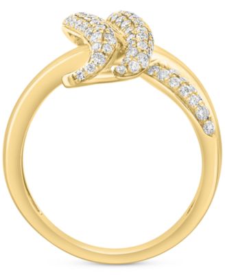 EFFY&reg; Diamond Swirl Multirow Statement Ring (5/8 ct. t.w.) in 14k Gold