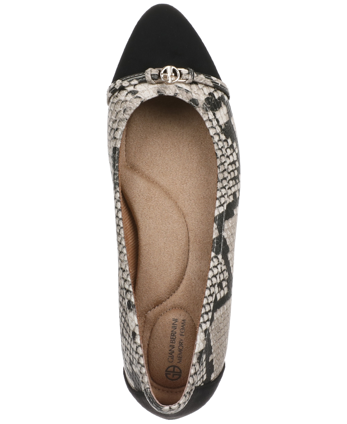 GIANI BERNINI WOMEN'S MADELINEE MEMORY FOAM CAP TOE BALLET FLATS, CREATED FOR MACY'S 