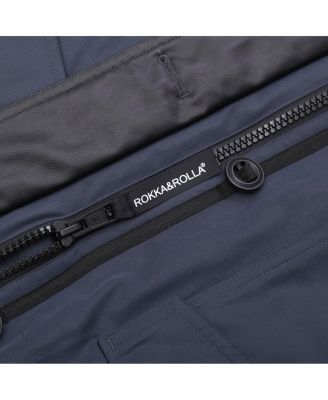 Men's Parka Jacket with Detachable Trim