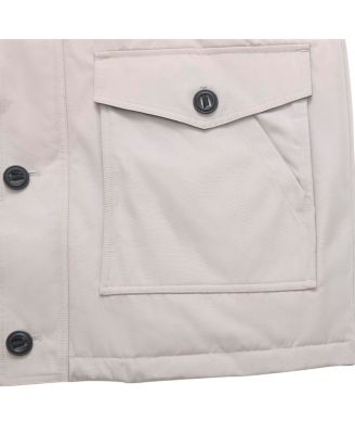 Men's Parka Jacket with Detachable Trim