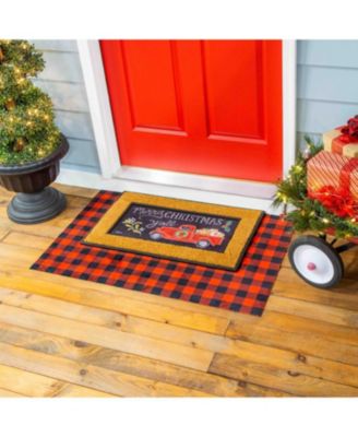 Merry Christmas Y'all Red Truck Sassafras Switch Mat