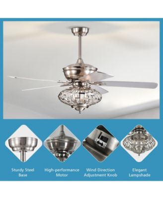 Wooden Blades and Remote Control 52 Inches Ceiling Fan