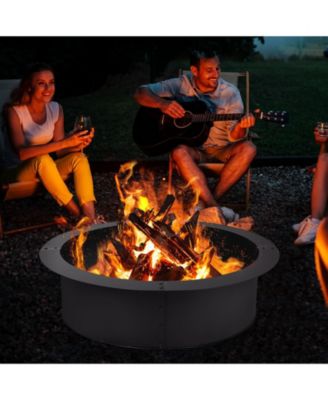 36 inch Round Steel Fire Pit Ring Line for Outdoor Backyard
