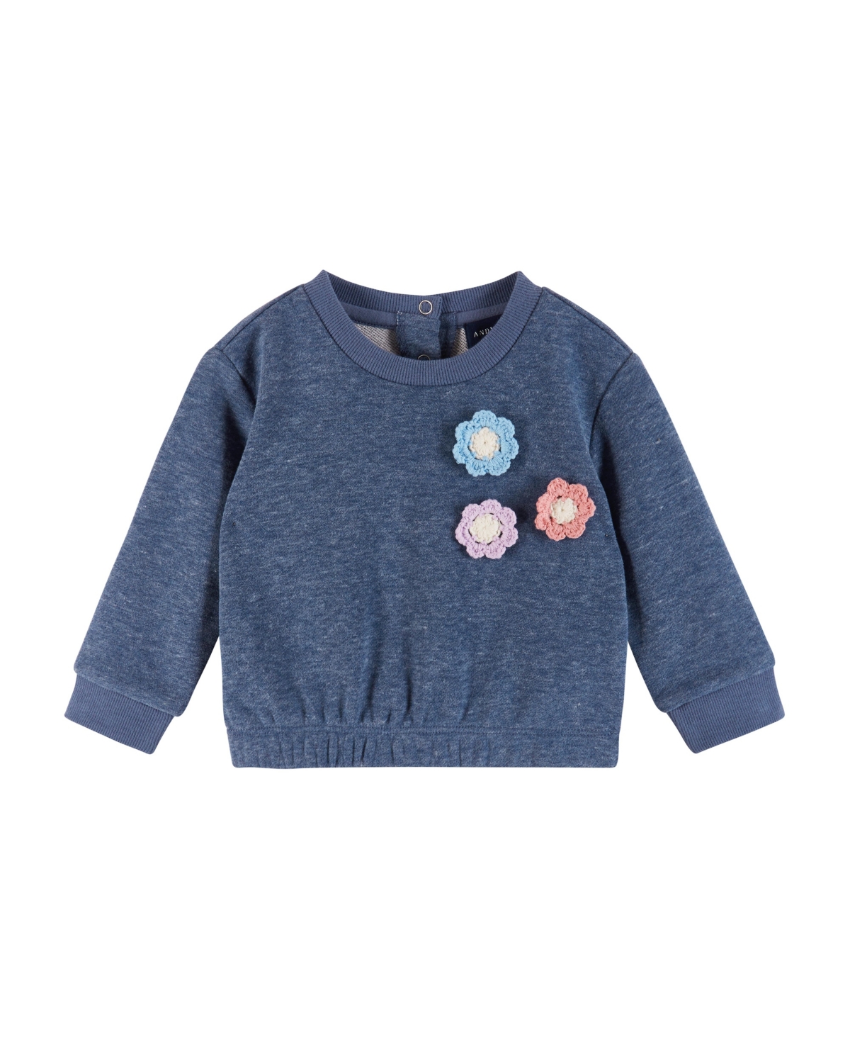 Andy & Evan Baby Girls Navy Terry Sweatshirt & Dress Set