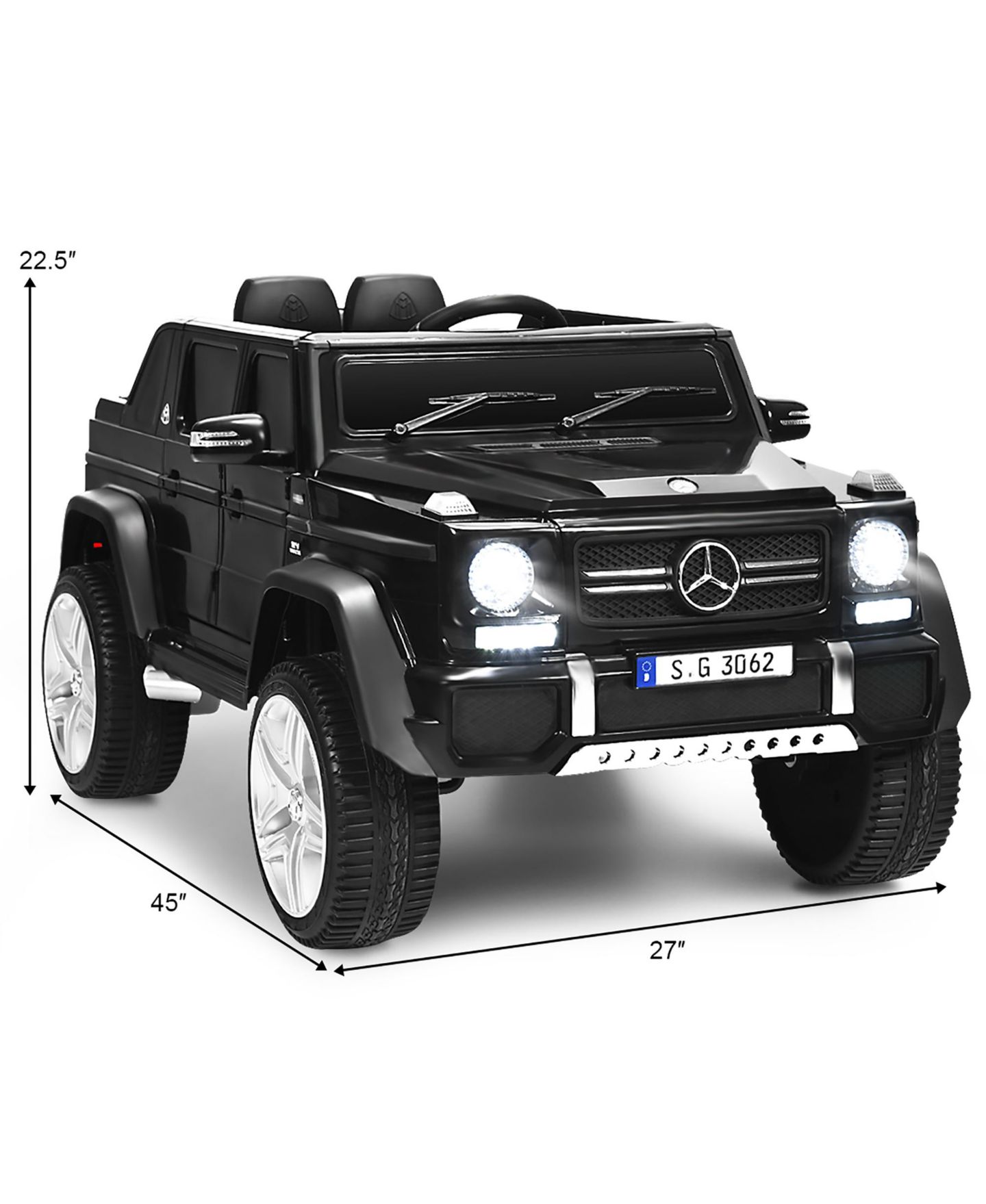 Детская игрушка Gymax 12V Licensed Mercedes-Benz Remote-Control Ride-On Car, 66 lb. Capacity, Ages 3-10, цвет: Серебристый, вариант 1 — фото 3