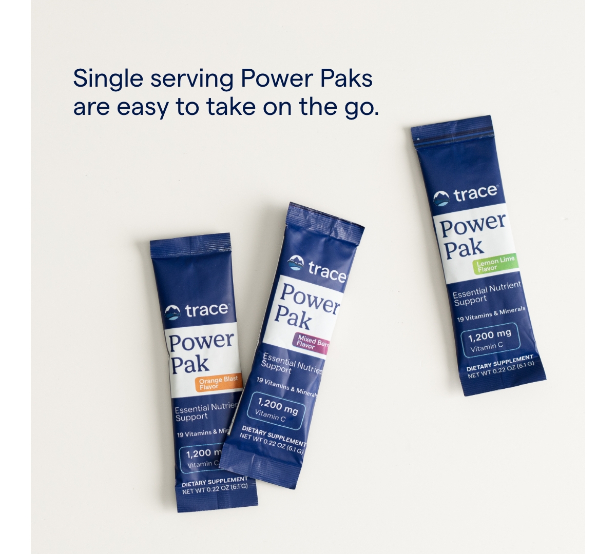 Trace Minerals Power Pak Electrolyte + Immunity Boost Drink Packets | 1200 mg Vitamin C, Elderberry, Zinc, D3, B6, B12 | Immunity, Hydration